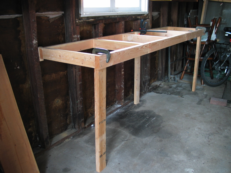 Workbench Plans Wall Garage workbench -