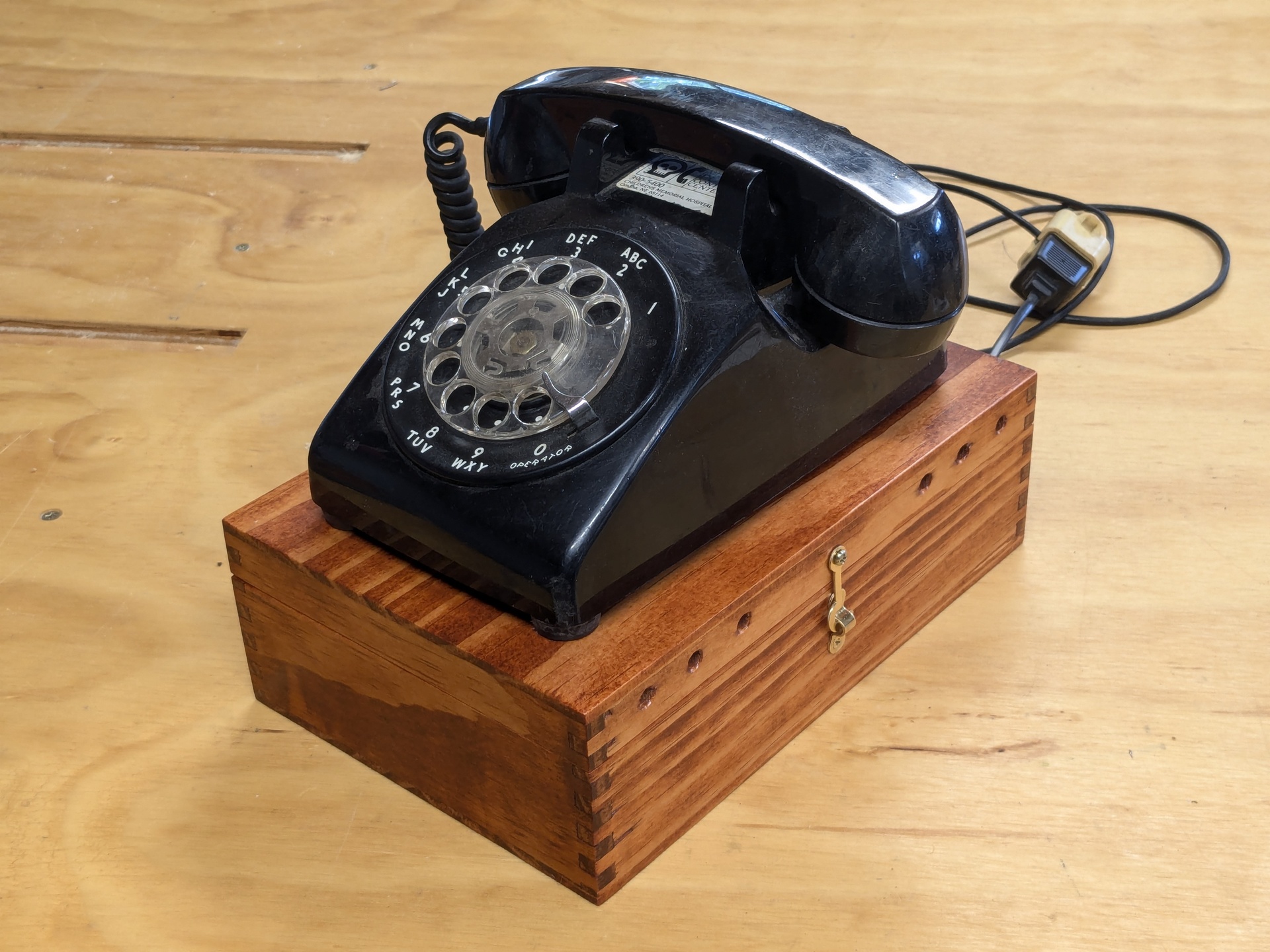 Phone on top of completed box