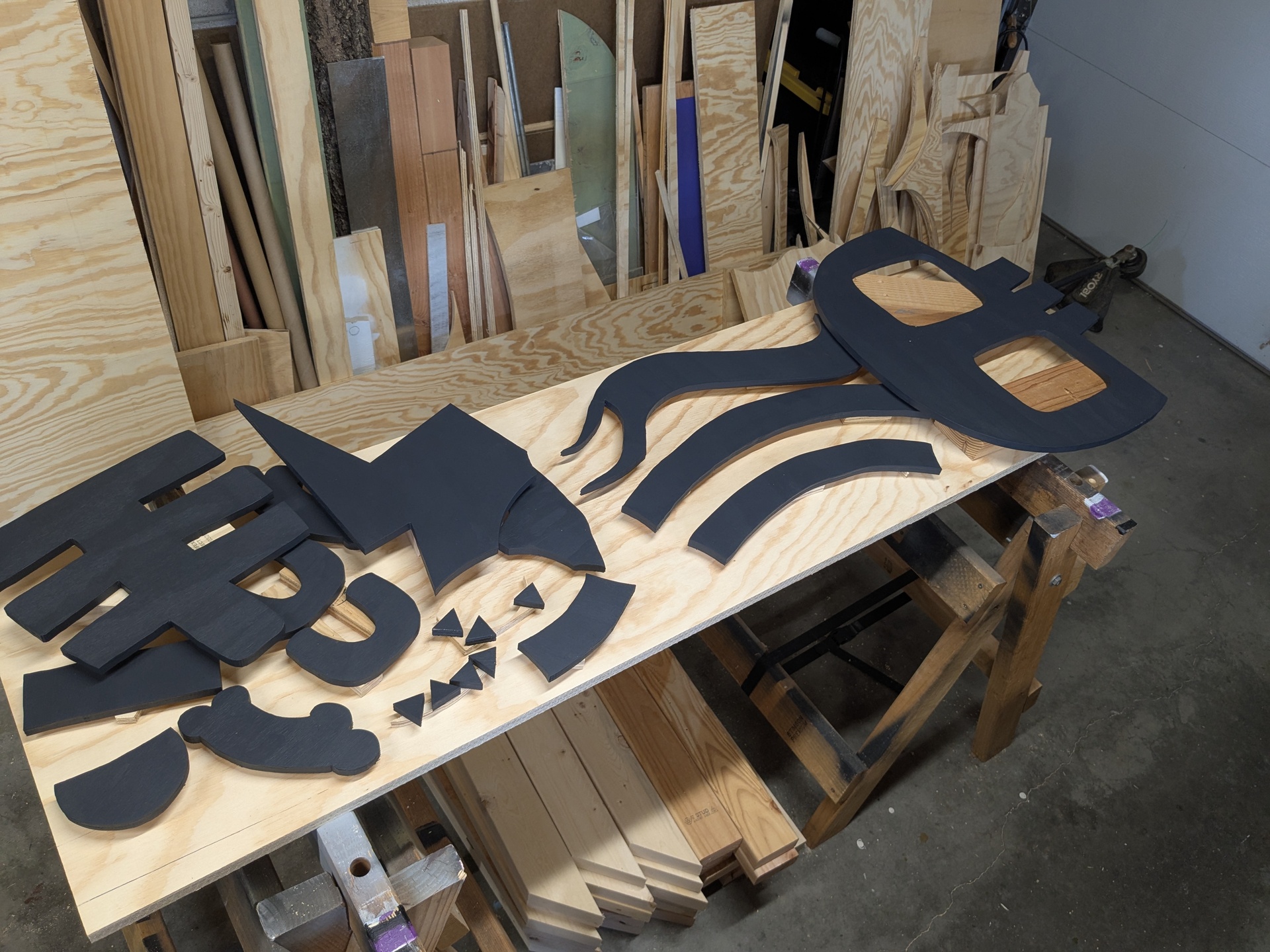 It took a while to paint all of the pieces First layer pieces, painted