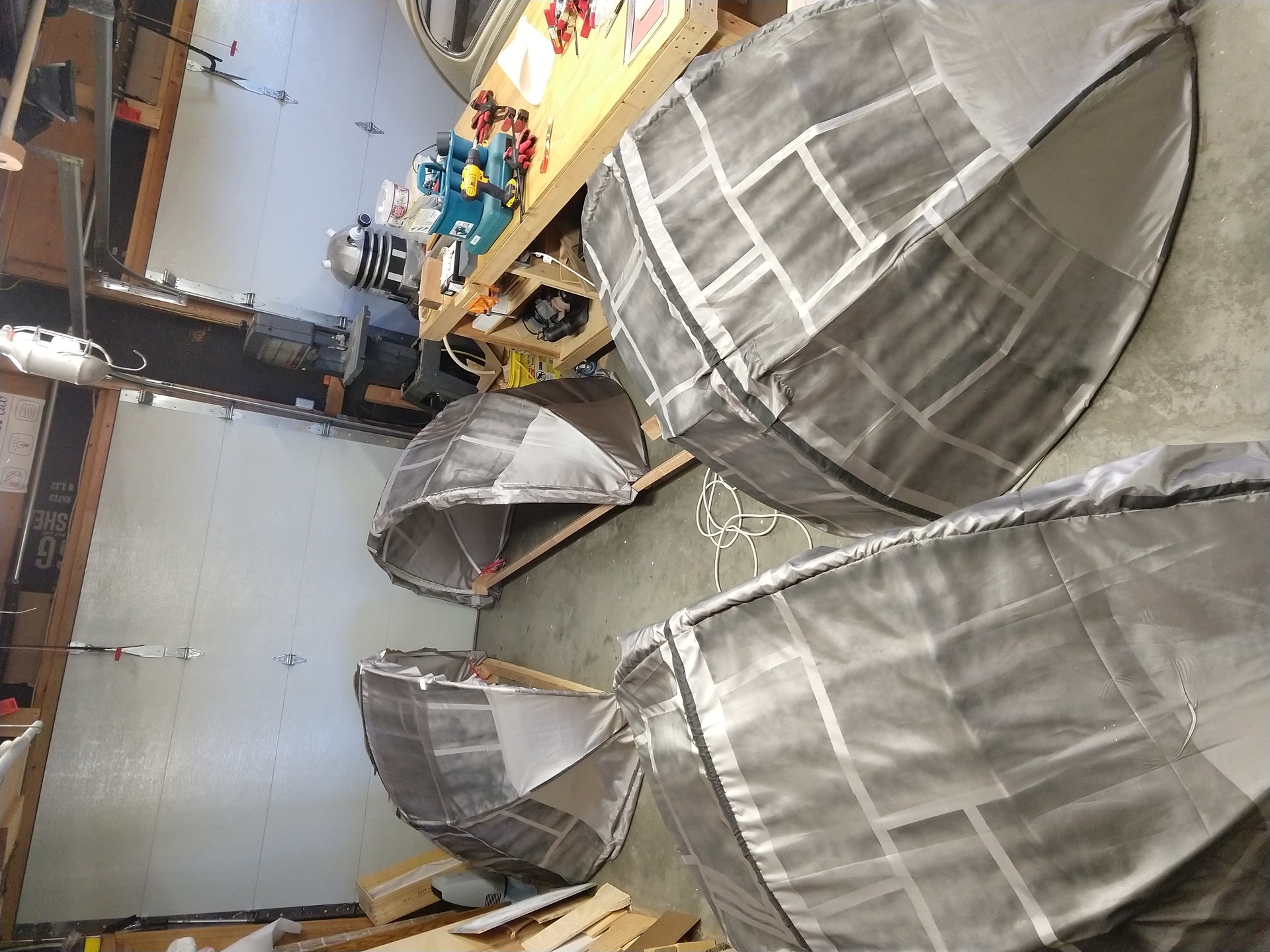 The four quadrants after painting