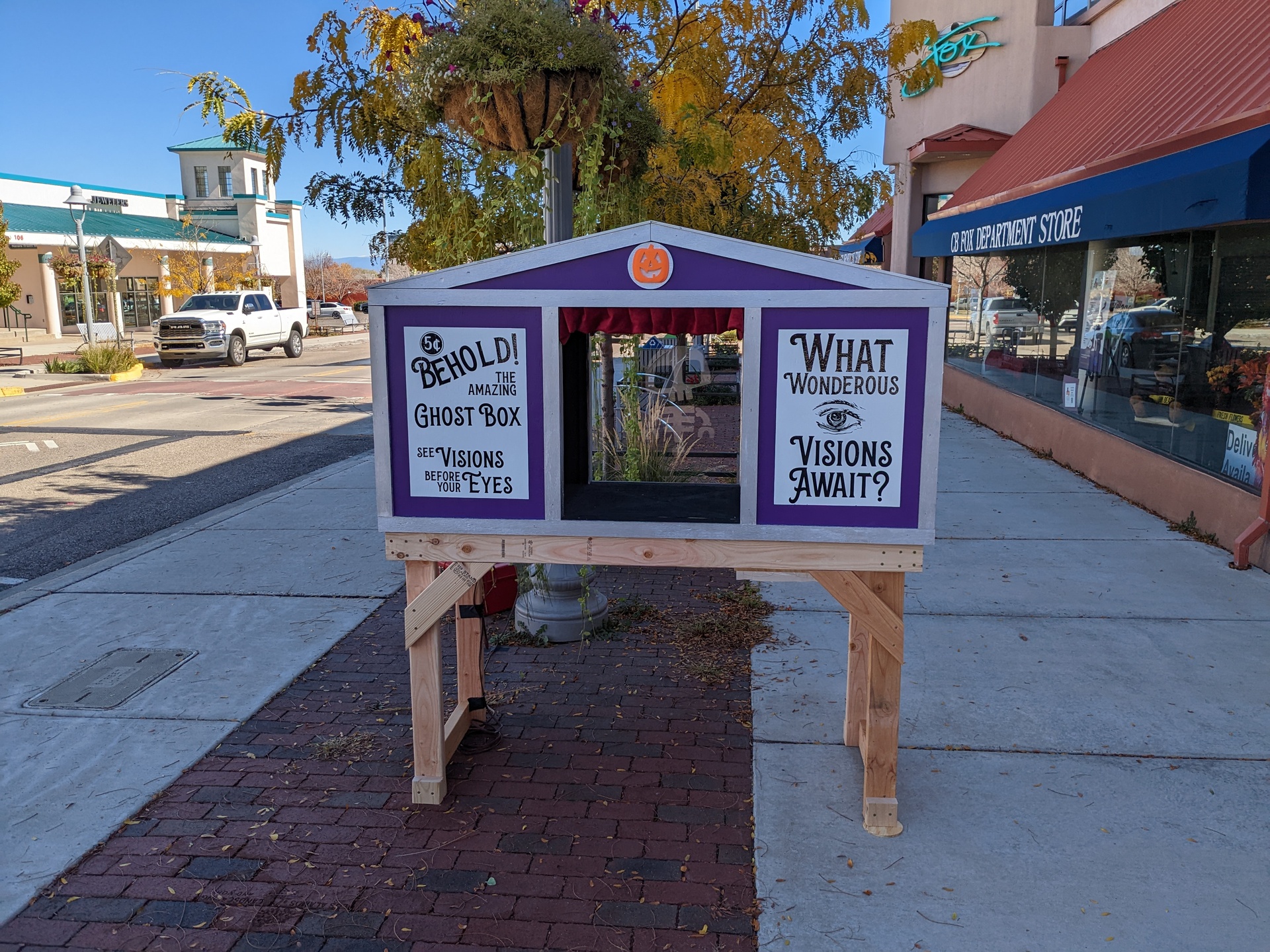 Behold! The final box on the street with a skeleton floating in it