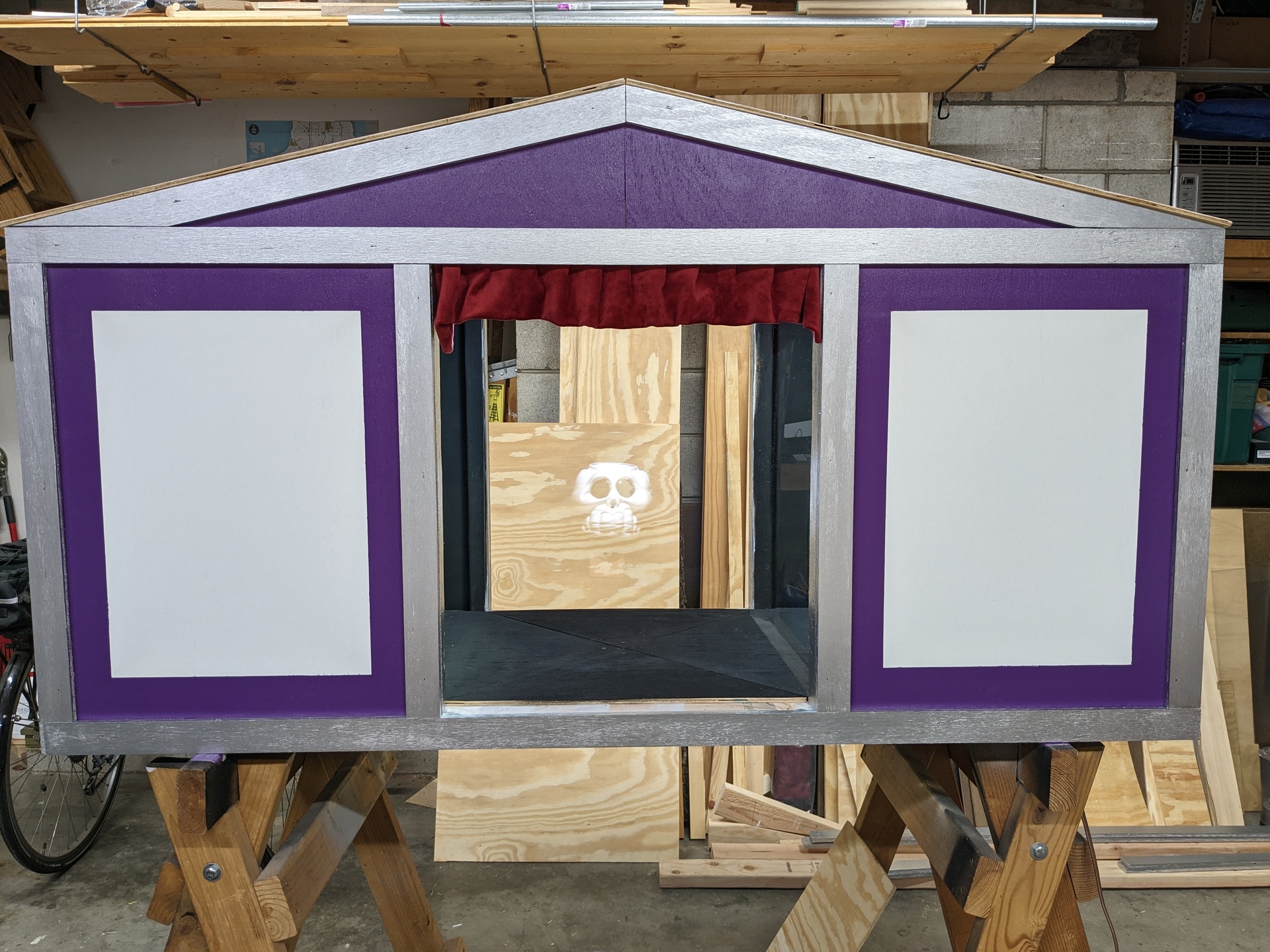 Test passed The nearly complete box with a skull floating in it