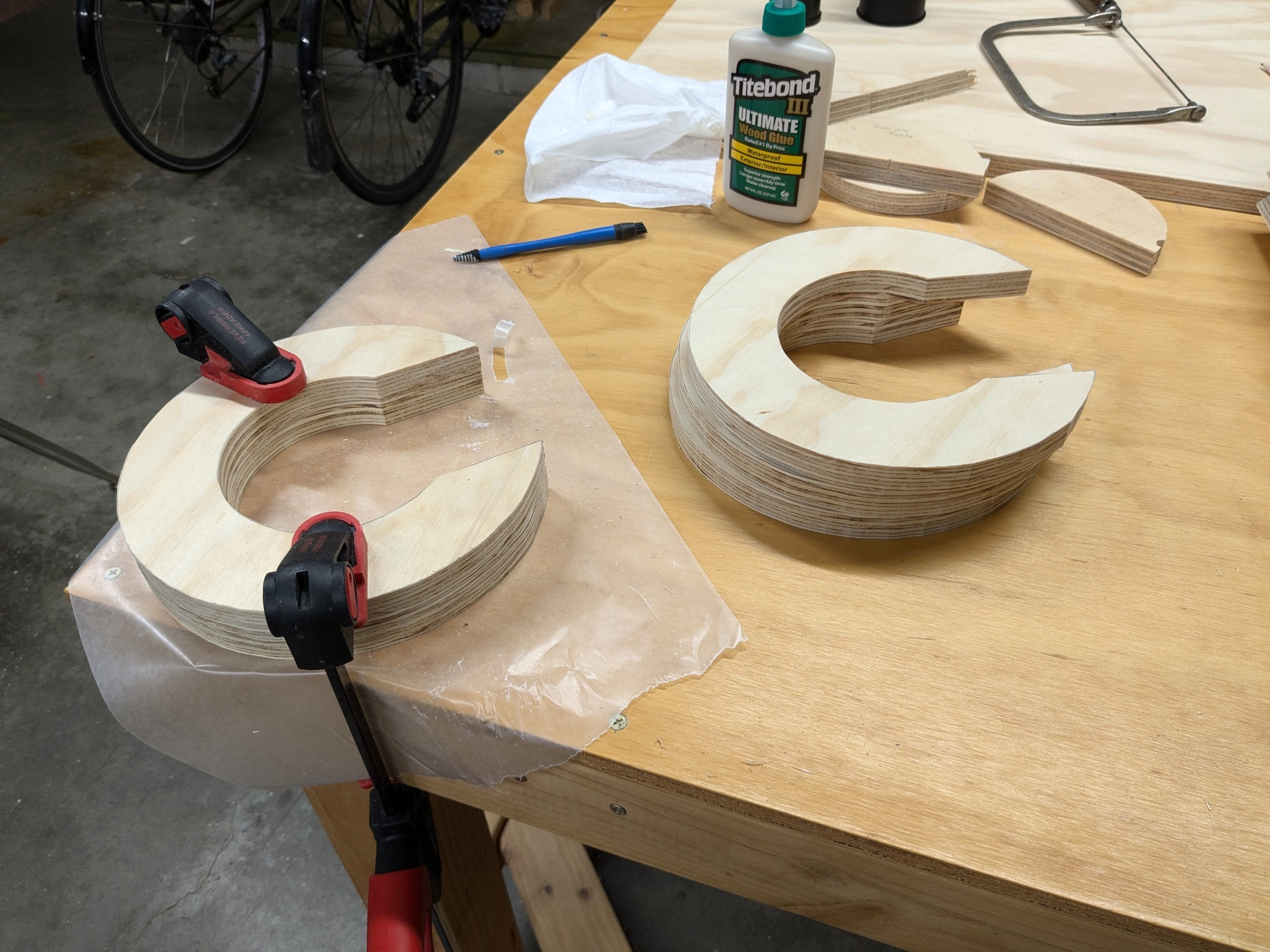Building hands out of stacks of C-shapes